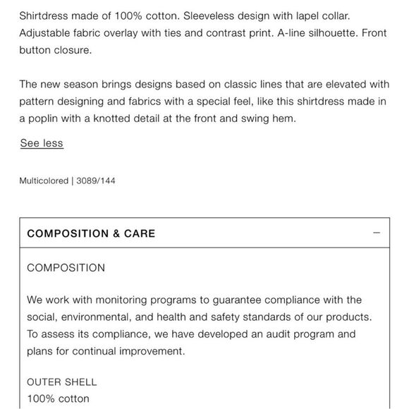 Zara Lollipop Printed Poplin Shirtdress ZW Collection 2024 XS NWT - Picture 7 of 16